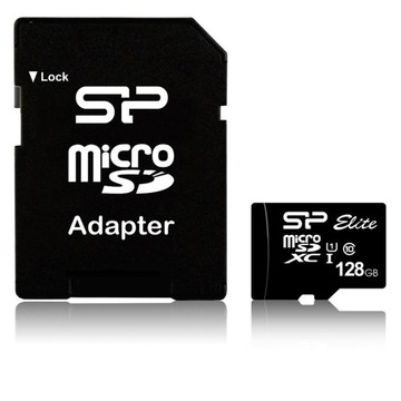 Карта памяти microSDXC Silicon Power Elite 128GB Class 10 UHS-I U1 + адаптер