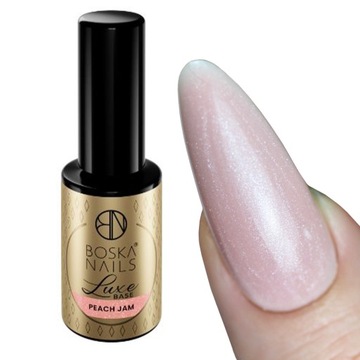 Божественна гумова основа для нігтів гумова основа з плямою Luxe Base PEACH JAM 10ml