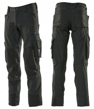 Рабочие брюки стрейч MASCOT 17179 очень эластичные и легкие черные - 52