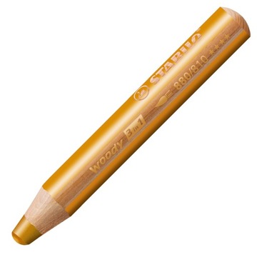 Толстый карандаш XXL Stabilo Woody 3in1 злотый 880/100