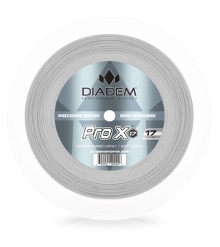 Натяжение теннисная диадема Pro X 17 (1.20) вся катушка серебро