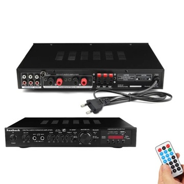 АУДІО ПІДСИЛЮВАЧ BLUETOOTH FM-РАДІО 200 ВТ MP3 СТЕРЕО РЕСИВЕР ПОТУЖНИЙ