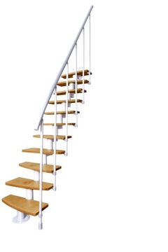 Мини модульная лестница плюс 11 ступеней Береза Нат.