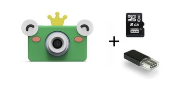 Детская цифровая камера лягушка 32MPIX + карта 8GB
