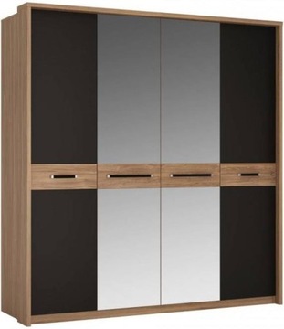 4-дверна дзеркальна шафа для спальні Monaco