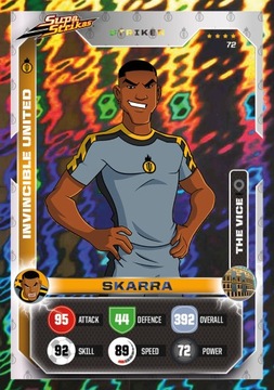 карта Supa Strikas League champions Legendary 72