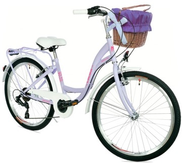 Міський велосипед для дівчаток 24 LAURA 6 передач SHIMANO