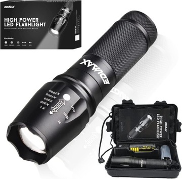 МОЩНЫЙ ТАКТИЧЕСКИЙ СВЕТОДИОДНЫЙ ФОНАРИК XHP90 CREE SURVIVAL