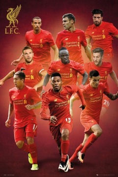 FC Liverpool Sturridge Firmino плакат 61x91, 5 см