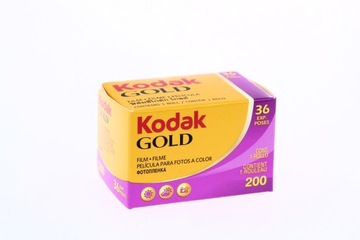 Kodak Gold 200/36 аналогова плівка з трикомпонентним кольоровим святом
