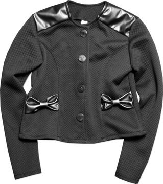 134 черный пиджак для платья блузки блейзер