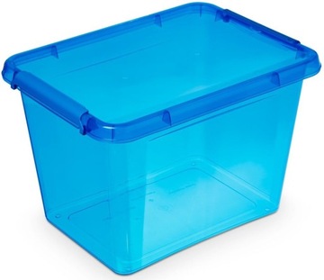 Коробка для хранения игрушек с крышкой 19 л blue