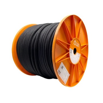 Напівстатична мотузка 10 мм Kaya Safety лупа Static Pro чорний поліамід 30KN