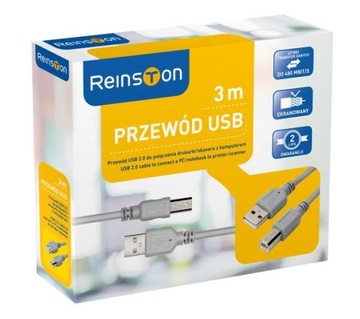 Кабель Reinston EKK02 3m USB - A-USB-B для принтерів