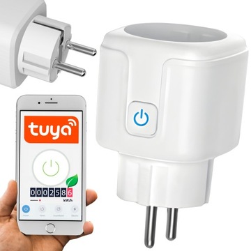 РОЗУМНИЙ ТАЙМЕР WIFI TUYA ВАТМЕТР ТАЙМЕР ПРОГРАМАТОР РОЗУМНА РОЗЕТКА