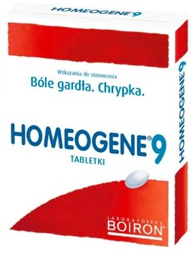BOIRON Homeogene 9 біль у горлі chrypa 60 tab.