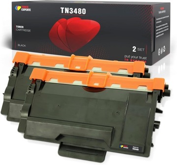 Тонер EXPERTE черный замена для Brother TN3480 TN3430-2 шт