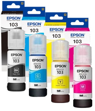 оригинальный набор чернил 4x для Epson 103 в бутылке CMYK ecotank набор чернил ET