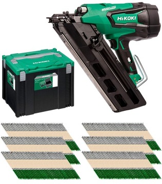 Nailer 18V 34° hikoki nr1890dbcl + 500 гвоздей