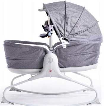 TINY LOVE шезлонг-гойдалка колиска дитяче ліжечко 3в1 з будкою LN babybjorn grey