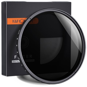Фильтр Variable ND K&F Concept (ND2-ND400) 82 мм