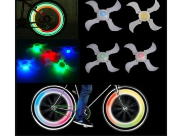 Светящийся колпачок для спиц велосипедное колесо (0338)