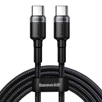 BASEUS высокоскоростной кабель USB-C/USB-C 100W 5A Power DELIVERY мощный кабель 2M