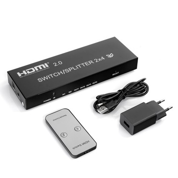 Матриця HDMI 2/4 Spacetronik SPH-M241 4K 60Hz