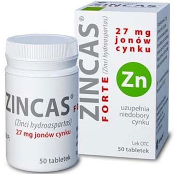 Цинкас Форте 27 мг ионов цинка 50 таблеток