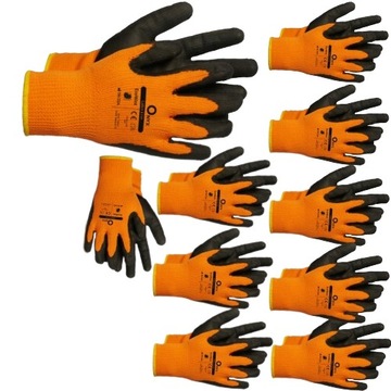 10 пар робочих рукавичок ECOWINT теплі зимові товсті захисні рукавички 10