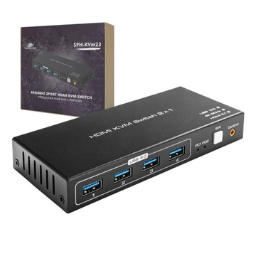 Комутатор KVM USB + HDMI 2/1 Spacetronik SPH-KVM23