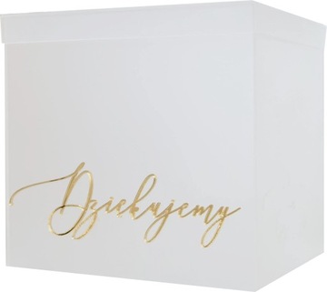 Большая матовая коробка для конвертов из оргстекла с именами на свадьбу