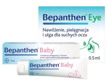 Очні краплі Bepanthen 10x05 + Bepanthen Baby