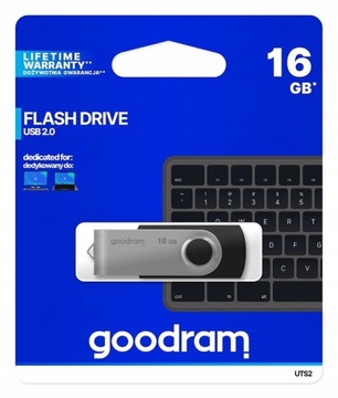 Флеш-накопитель GOODRAM Twister USB 2.0 16 ГБ черный
