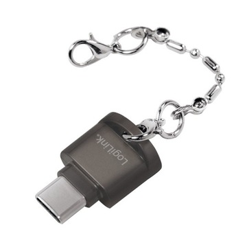 Logilink microSD кард-ридер, USB-C, тип брелок