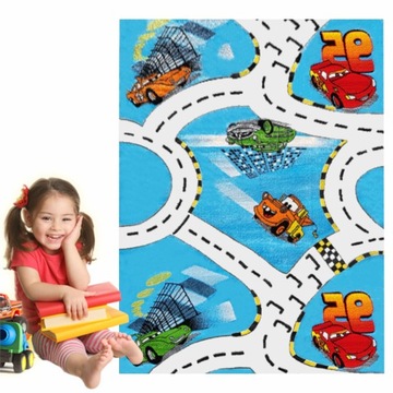 Зигзаг ковер для ребенка 200X300 красочные автомобили