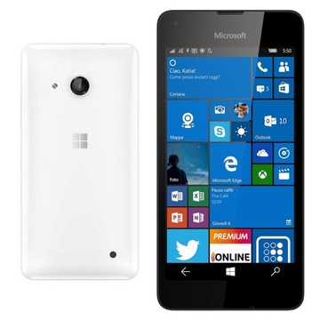 Телефон смартфон Microsoft Lumia 550 білий білий + зарядний пристрій і плівка 3MK