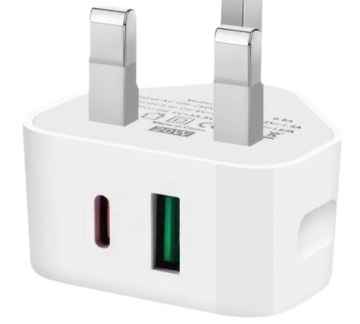 Складное зарядное устройство PD 20W UK Plug для iPhone 15, 15 Plus, 15 Pro, 15 Pro Max