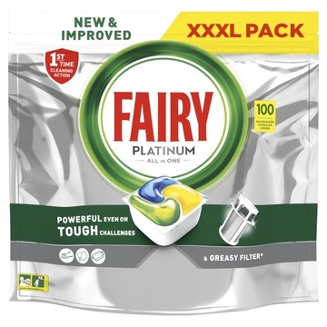 Fairy Platinum lemon 100 шт. капсулы для посудомоечной машины