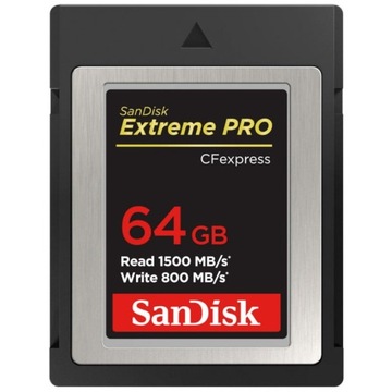 Sandisk CFexpress 64GB Extreme Pro карта продвижение