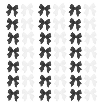 Украшения для ногтей 3D черные наклейки бант художественные узоры