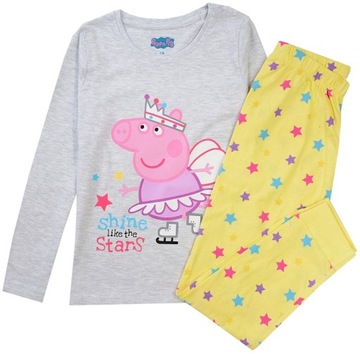 Пижама Свинка Пеппа серо-желтая 116