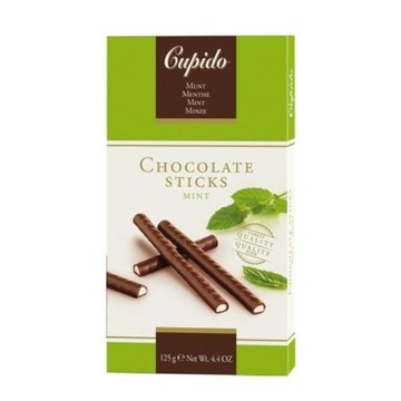 Cupido Chocolate Sticks шоколадні палички з м'ятою 125 г