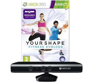Kinect Motion Sensor Xbox 360 + Your Shape Fitness