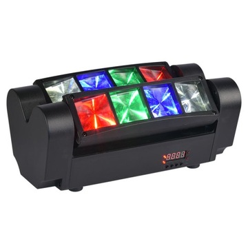 Прожектор Світлодіодний диско світловий ефект LIGHT4ME SPIDER MKII TURBO 8X3W RGBW