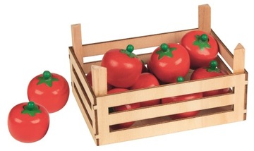 Дерев'яні помідори + коробка набір для дітей ГОКи