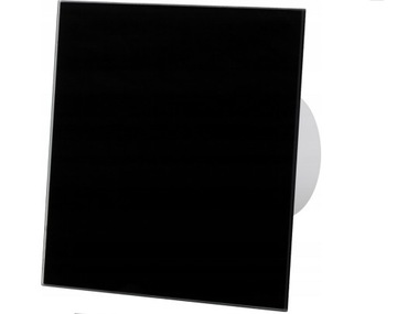 Вентиляционная решетка черный 150X150MM стекло глянец