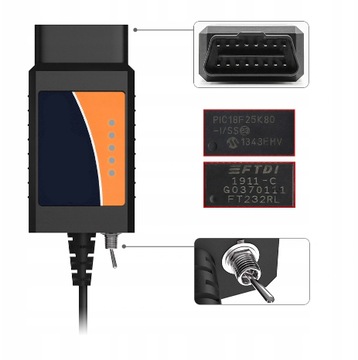 ИНТЕРФЕЙС RENAULT DACIA CAN CLIP ELM327 FTDI CD