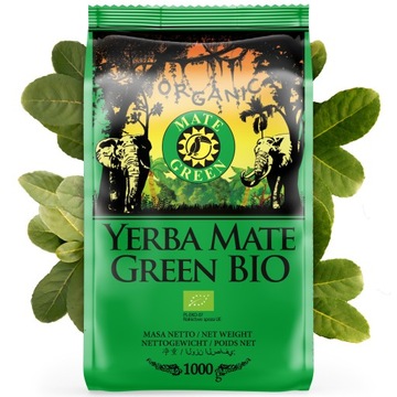 Yerba Mate Green Bio Organic 1kg 1000G Organic