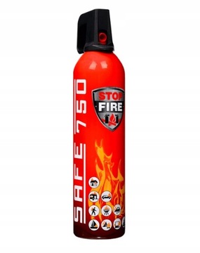 Пожаротушение спрей SAFE 750 бытовой огнетушитель